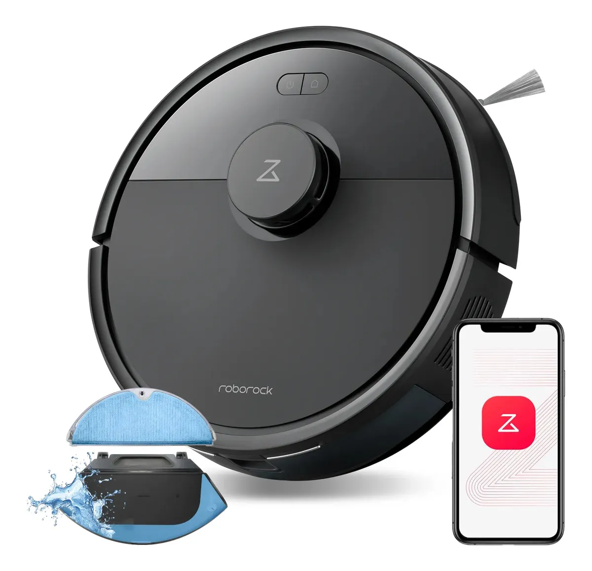 Roborock Q7 L5 Robot Aspiradora Y Trapeador, 8,000 Pa Negro