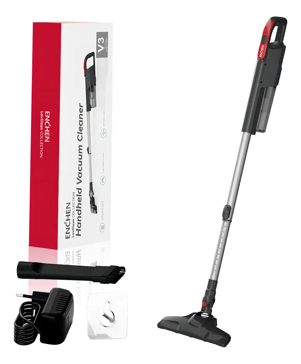 Enchen Aspirador De Mano, Limpieza Flexible, Diseño 2 En 1, Limpieza Profunda, Práctico Y Conveniente, 18 Kpa, 650 W, 1.2 Litros