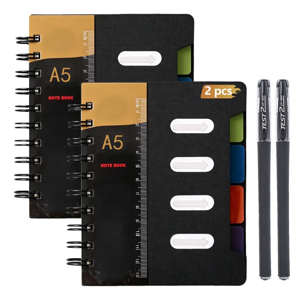 Cuadernos Profesionales A5 200 Hojas 2pcs Libretas Papelería