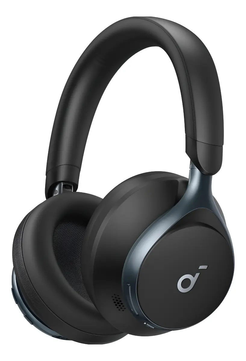 Audífonos soundcore Space One, Inalámbricos, Cancelación de Ruido Activa, Bluetooth 5.3, Sonido Hi-Res inalámbrico, Autonomía de 40h con ANC, 55h sin ANC, Color Negro