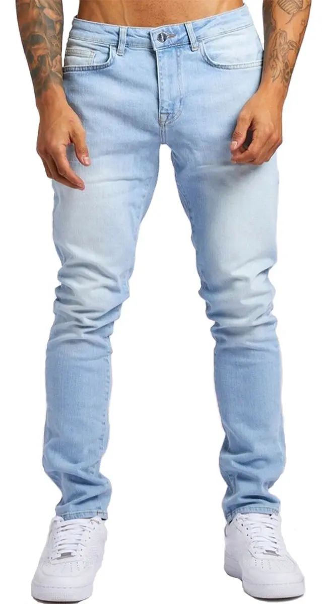 Pantalones Elásticos De Jean De Moda Para Hombres