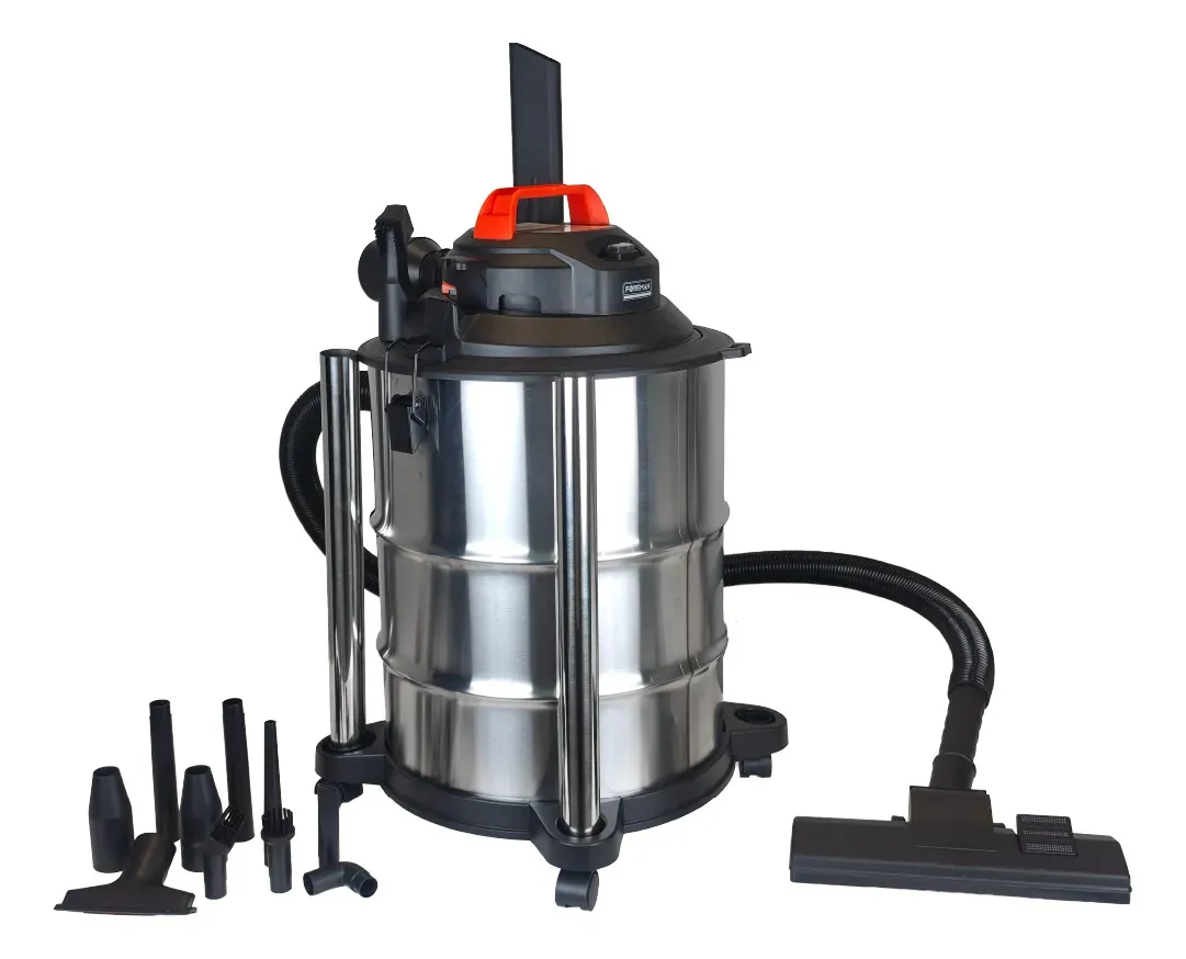 Aspiradora Industrial 35 Litros Sólido Líquido Soplado 2200w Color Acero inoxidable
