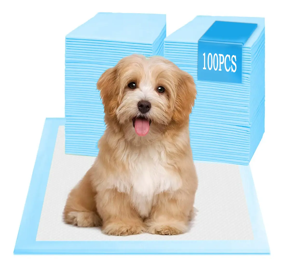100 Tapetes Entrenador Absorbentes Sanitarios Naturales Para Perros 33x45cm Home Eliminador Pañales Desechables Mascotas Almohadillas