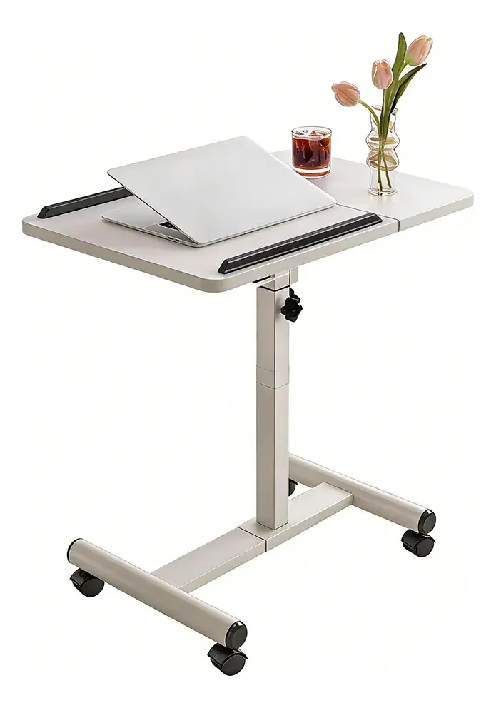 Mesa Para Laptop Con Ruedas, Plegable Y Ajustable 65-89cm