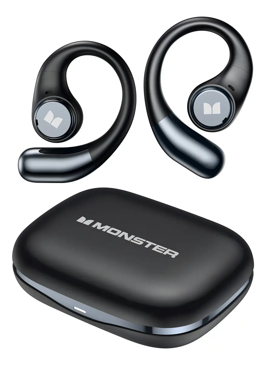 Audifonos Inalambricos Bluetooth 6.0 Gamer Impermeable Ipx6 Con Micrófono Hd Integrado Auriculares Bluetooth Cancelación Del Ruido Earbuds Headphones Deportivos , Headset 21h De Juego Monster Negro