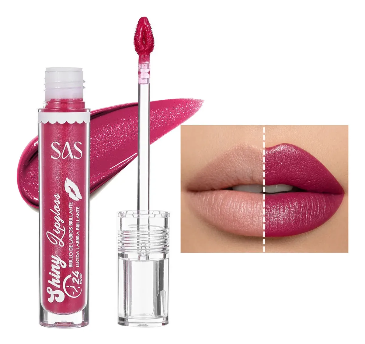 Brillo Labial SAS Larga Duración 7ml Rojo 03 Fuego de México