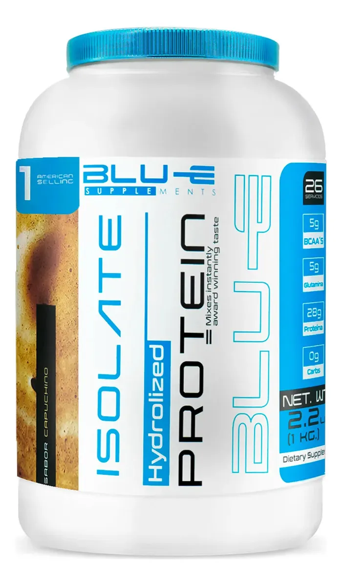 Proteina Whey Hidrolizada Isolate Blu-e 1kg Sabores Chocolate