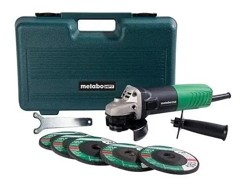 Esmeriladora Electrica Metabo (hitachi), Incl 5 Discos Color Verde, negro