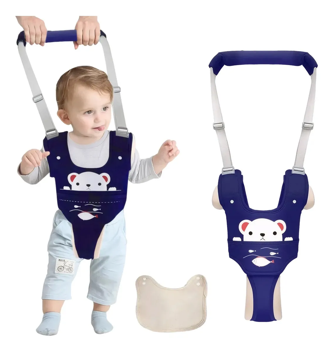 Arneses De Seguridad Para Bebés, Ajustable Arnés De Paseo Para Bebés Con Baberos, Asistente Para Caminar, Caminante Del Bebé, Cinturón De Seguridad Desmontable, Pantalones De Protección De Entrepierna