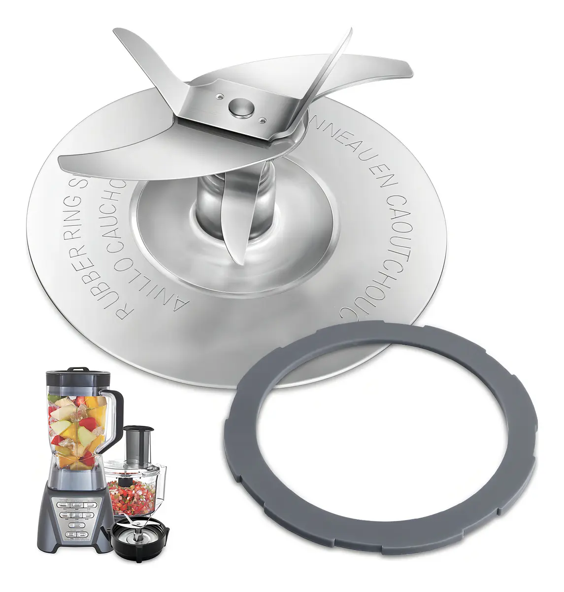 Cuchillas Cenawin 6 Aspas para Licuadora Oster Xpert Pro 1200 Acero Inoxidable