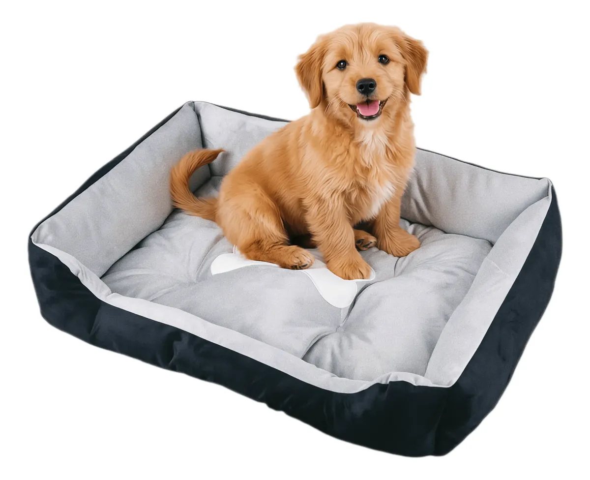 Cama Grande Para Perro,cama Para Gato 60cm Suave Y Esponjosa