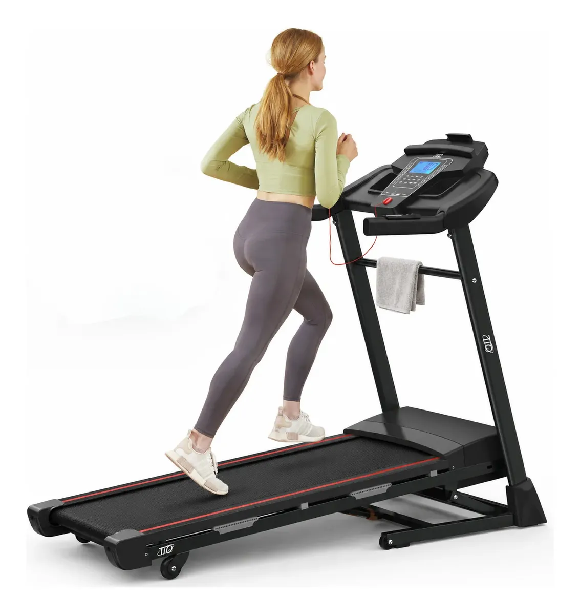 Caminadora Eléctrica Tio Turbo Plegable Hasta 18 Km/h Negro