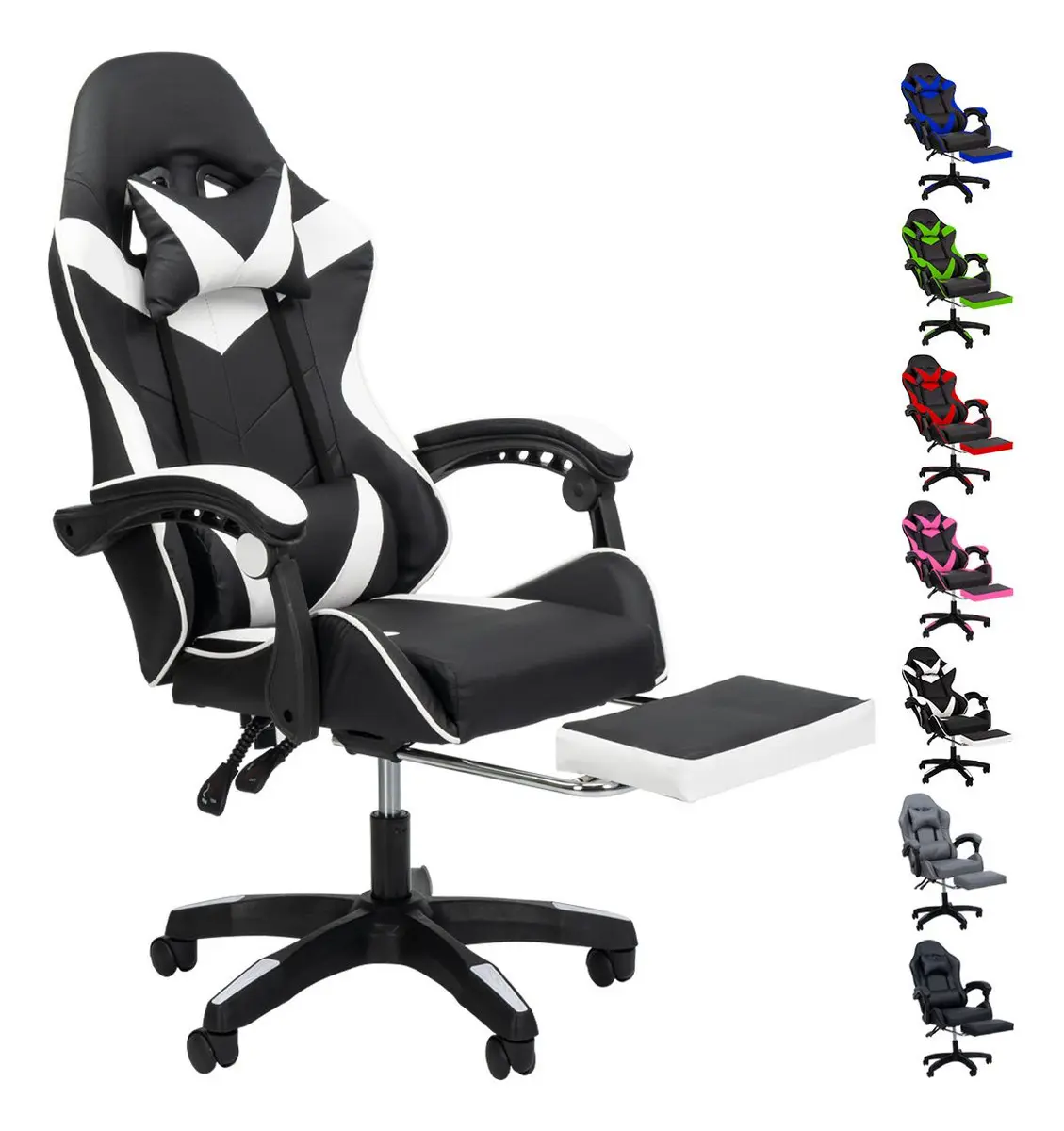 Selectshop Silla Gamer Gm003 Ergonómica Blanca