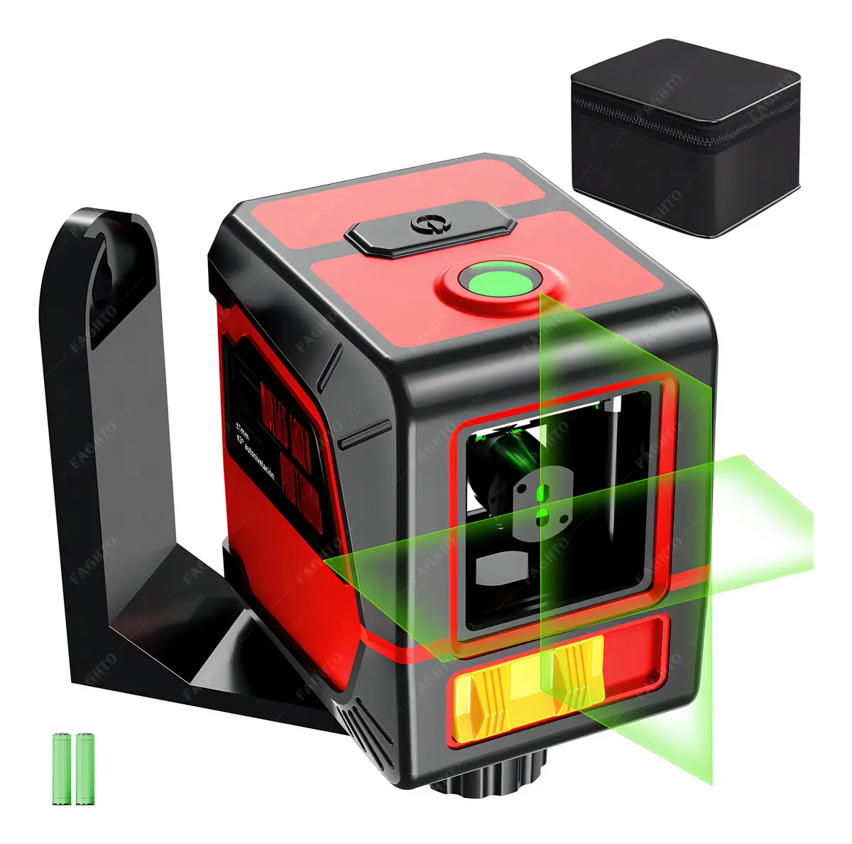 Nivel Láser Autonivelante De 2 Líneas FAGHTO® 1mm Precisión Ip54 Con Soporte Magnético L Giratorio De 360°