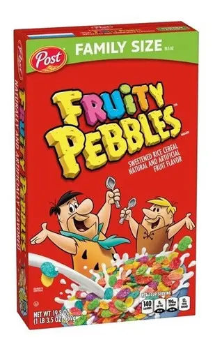 Cereal Post Fruity Pebbles 552g Sin Gluten Estados Unidos