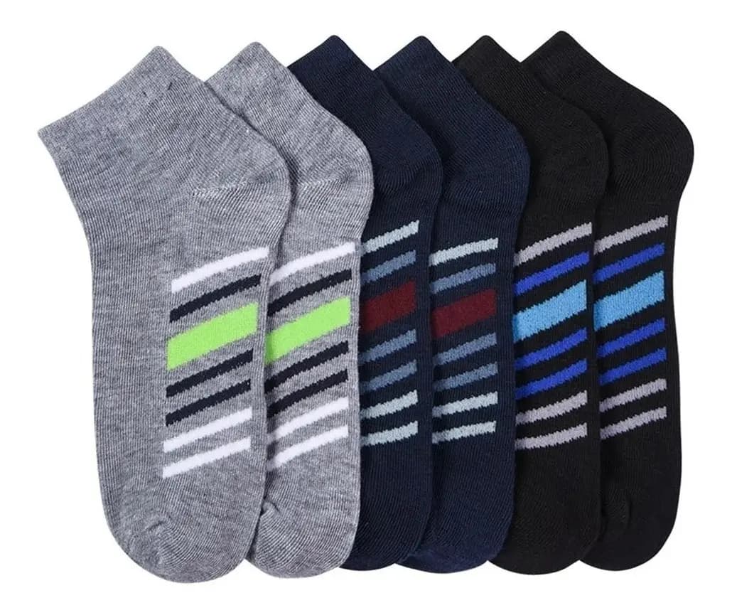 Paquete Docena 12 Pares Tin Caballero Estampado
