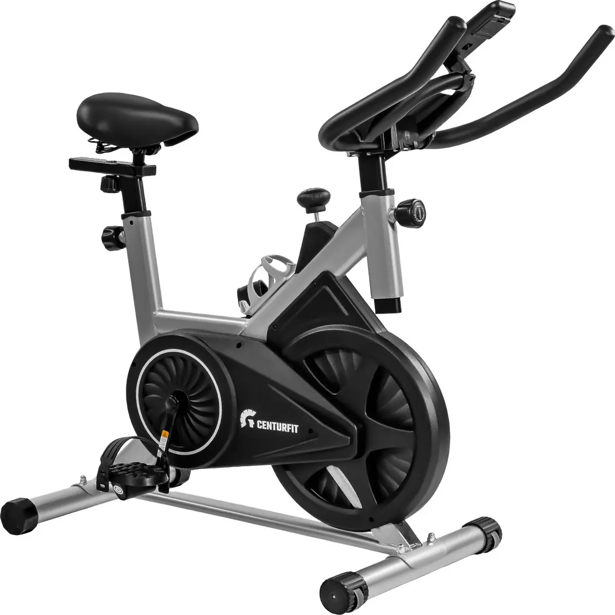 Bicicleta Fija Estatica Spinning 6kg 120kg Acero Soporte Color Gris