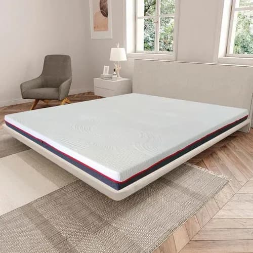 Colchón Memory Dream Red Matrimonial con Espuma Viscoelástica, en Caja y Funda Lavable