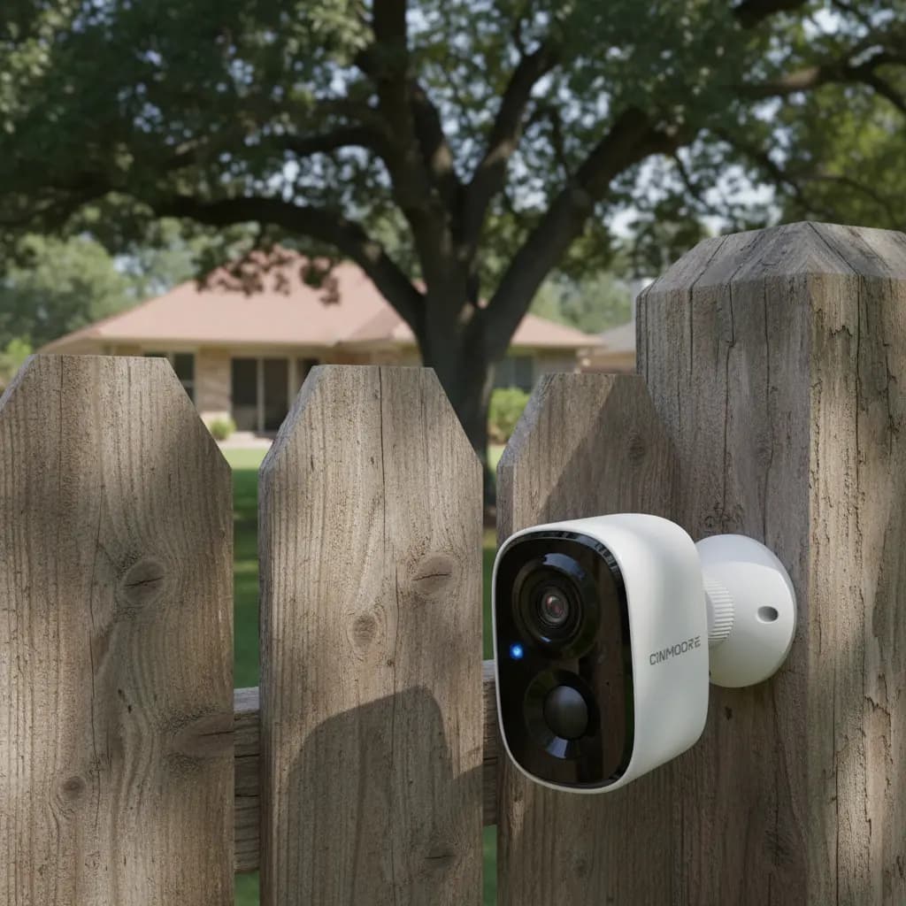 Cámara de Seguridad Inalámbrica Cinmoore WiFi 4MP Exterior Visión Nocturna Color