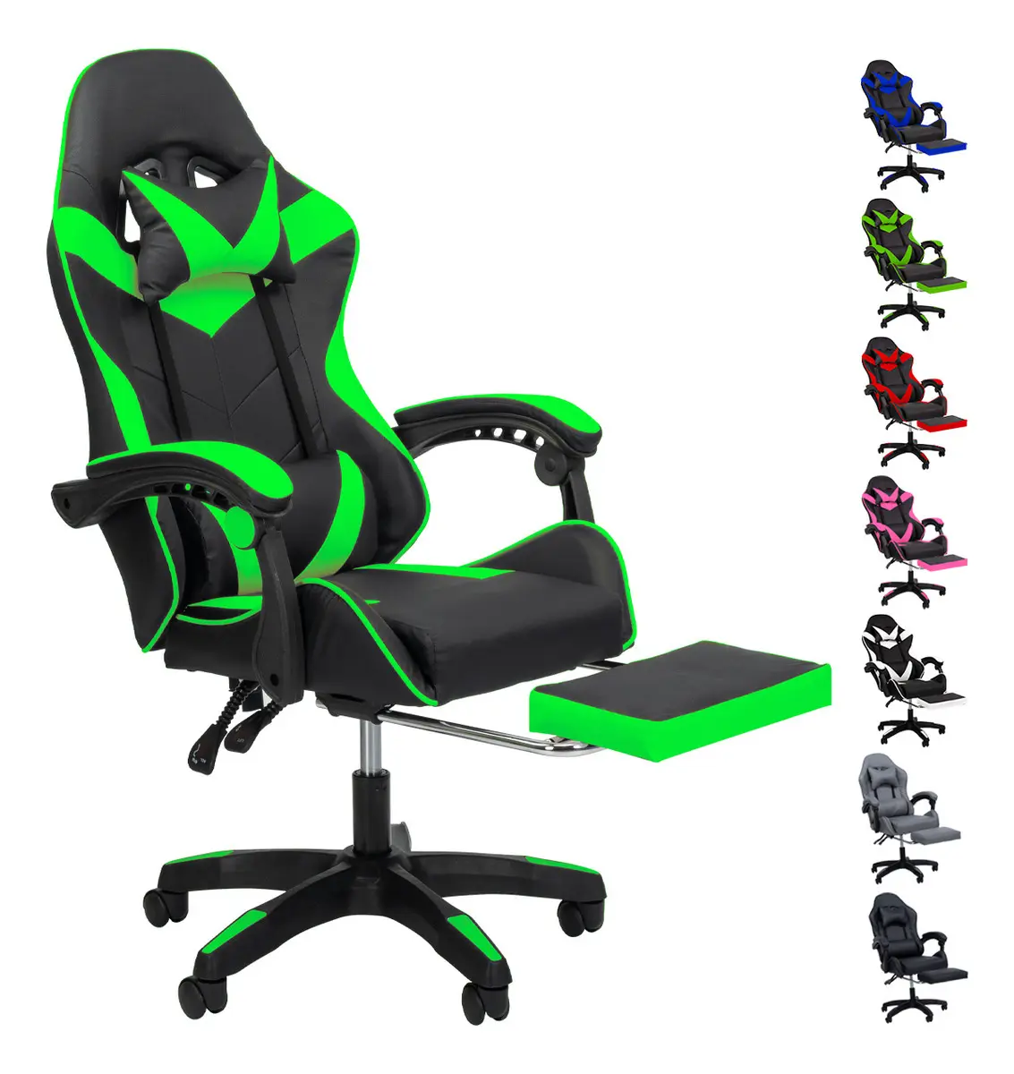Selectshop Signature Silla Gamer Gm003 Ergonómica Verde