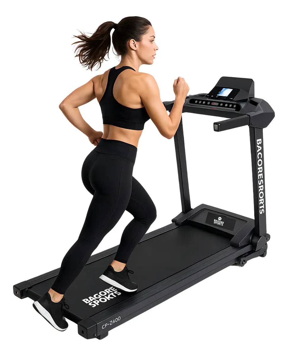 Caminadora Eléctrica Bagore C2 Plegable 12 Km/h Color Negro