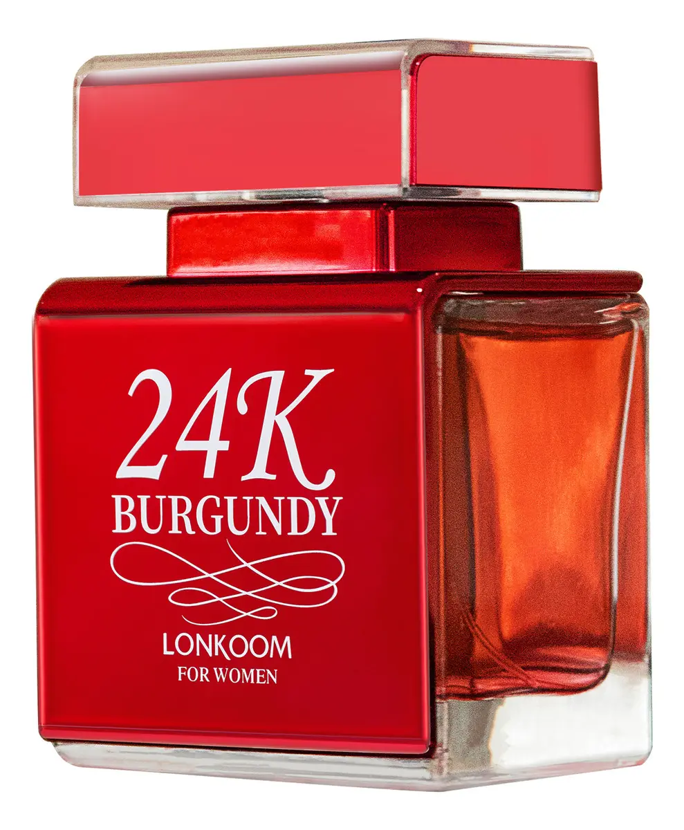Perfume Lonkoom 24k Burgundy Floral Oriental Mujer 100ml Spray