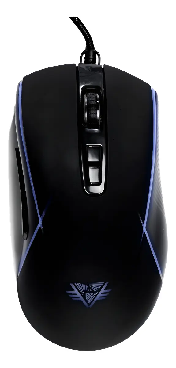 Mouse Alámbrico Gamer Dot By Voric Luces Led Configurable Color Negro