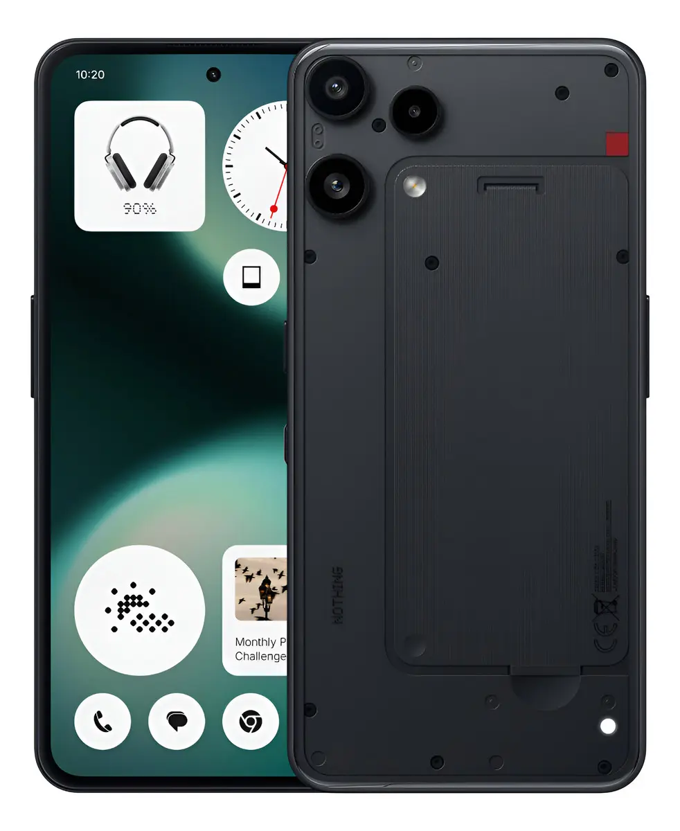 Nothing Phone (3a) Lite Teléfono 5g Smartphone 8gb Ram 256gb Rom 6.77'' Amoled Pantalla 120hz 3000nits Triples Cámaras 50mp 4k Chatgpt Ia Essential Color Negro