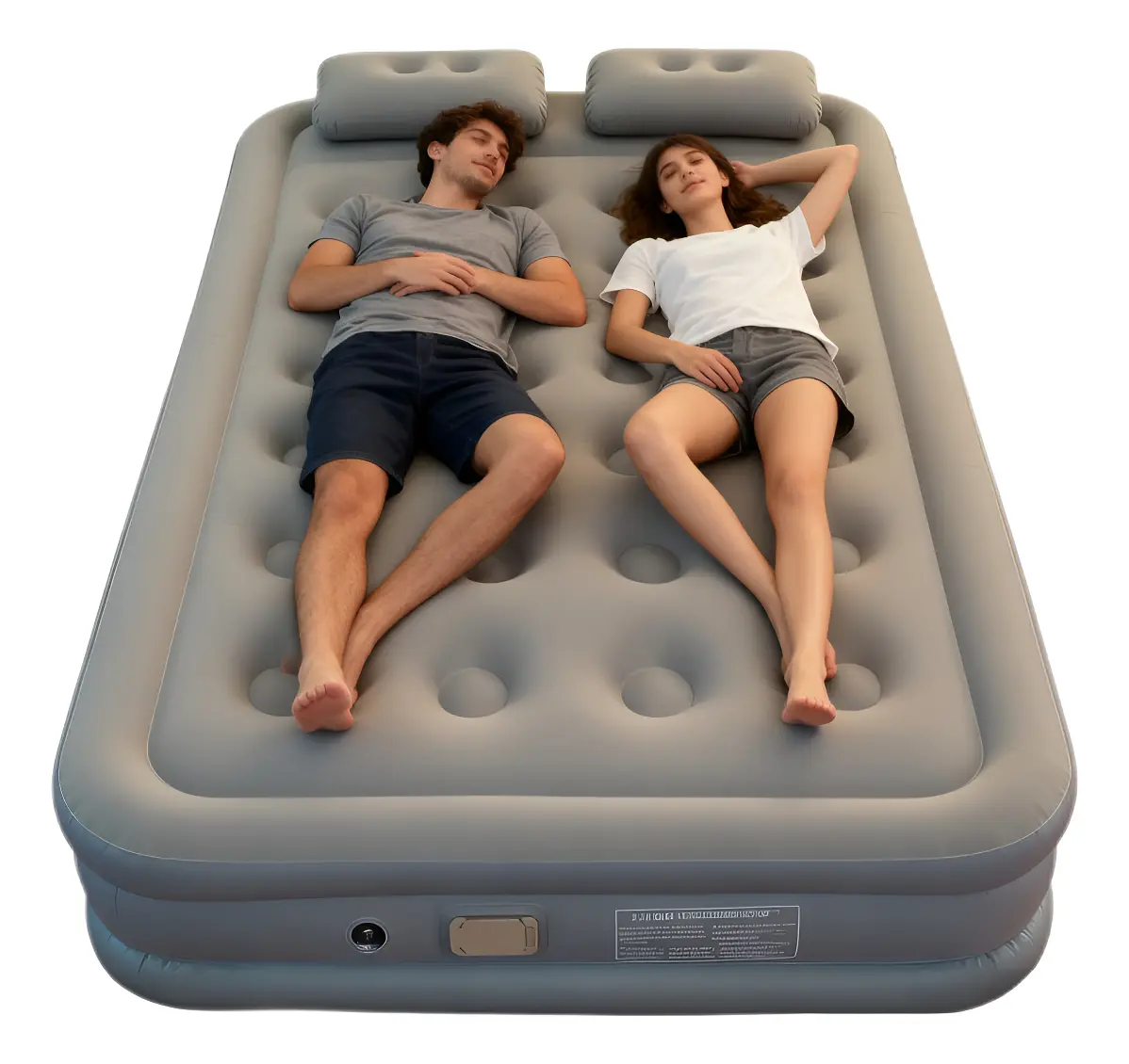 Colchón Inflable Queen Size +2almohada+bomba Aire 200x150x40
