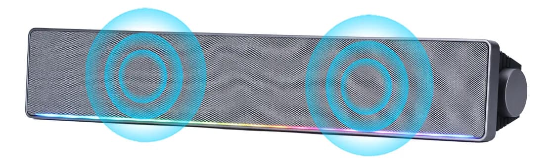 Barra de Sonido HP 6003 para PC con Micrófono y Bluetooth, RGB