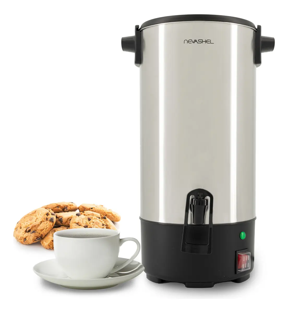 Cafetera De Urna Precoladora Nevashel Kitchen AD-20 Capacidad De 6l Hasta 40 Tazas Facil Usar Y Limpiar Cafetera Premium Ideal Para Uso En Oficinas, Eventos Y Reuniones Filtro Reutilizable Precolador