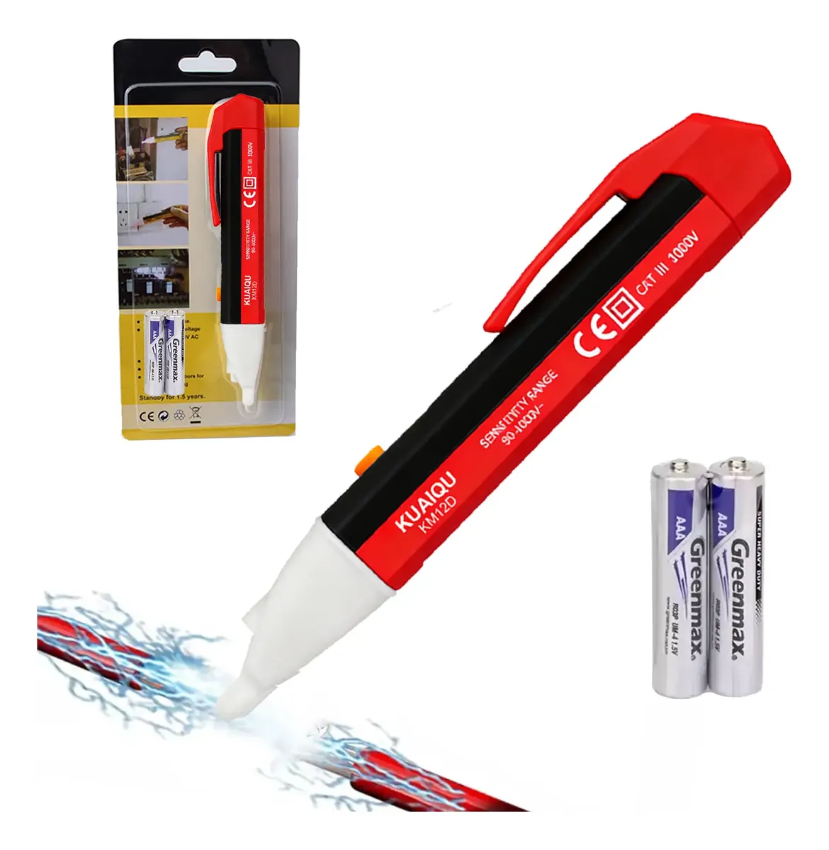 Lapiz Detector De Voltaje 90-1000 Ac Probador De Corriente