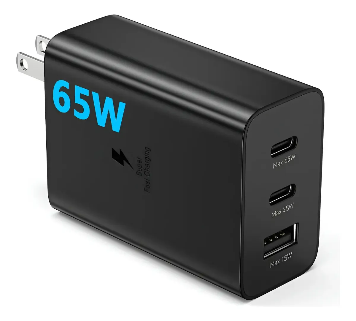 Cargador Pared 65w Super Rápido Para Samsung /iphone16