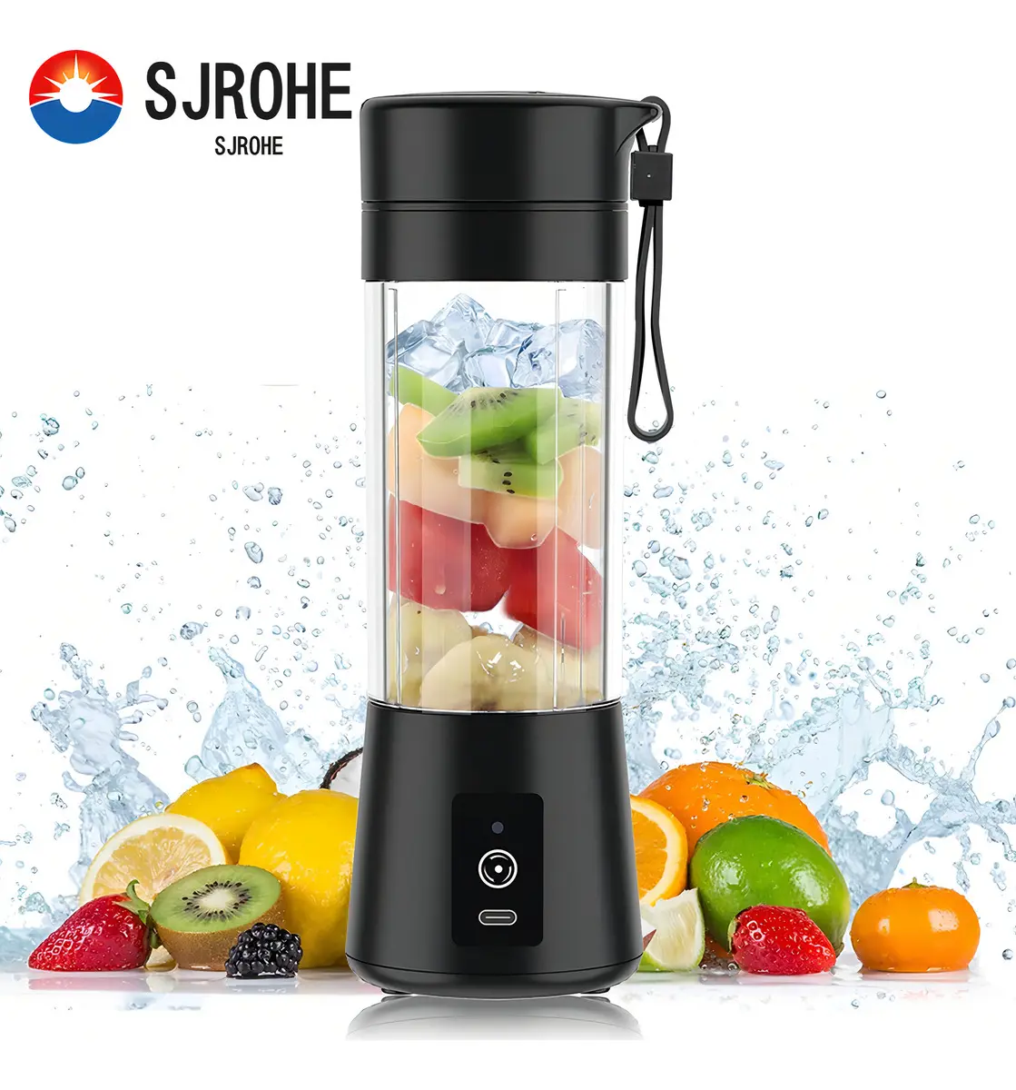 SJROHE Extractor de Jugos MINI USB Eléctrico Compacto Batidora Portátil para Jugos Naturales,Licuadora Multifunción sin BPA,Perfecta para Cocina Saludable,Viajes Rápidos y Rutina Fitness exprimidor