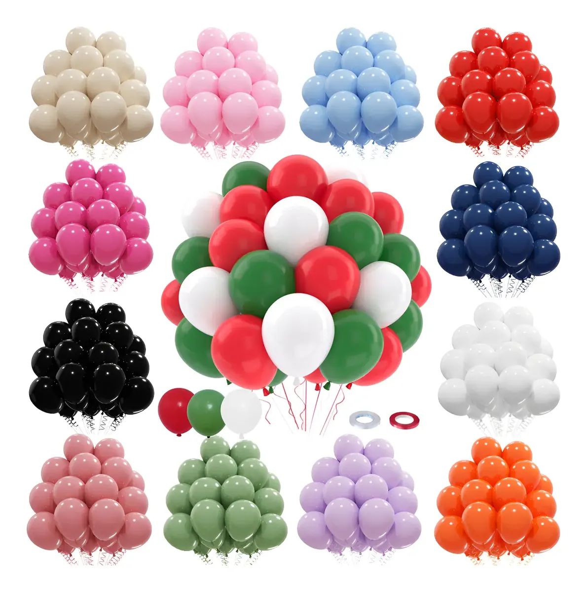 50 Globos De Látex Para Decoración De Fiesta De Cumpleaños