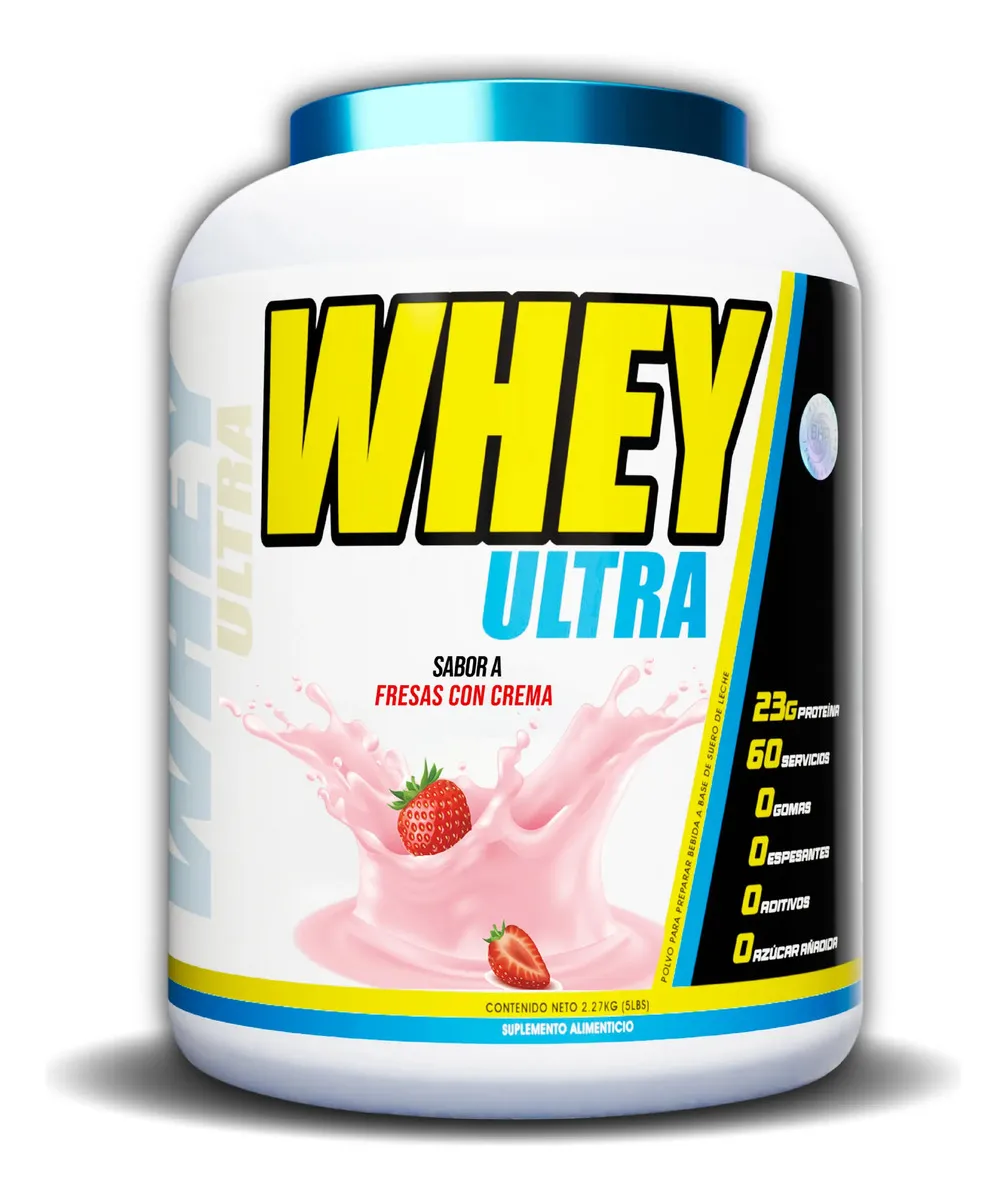Suplemento en polvo BHP Nutrition BHP NUTRITION Proteína de Whey Ultra sabor fresas con crema x 2.27kg
