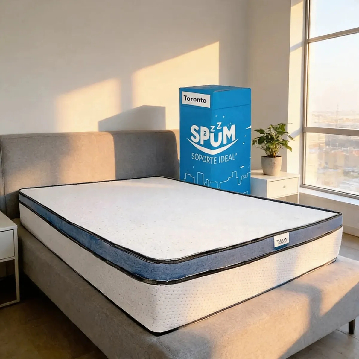 Colchón de espuma Dormimundo Toronto Individual con eurotop pillow