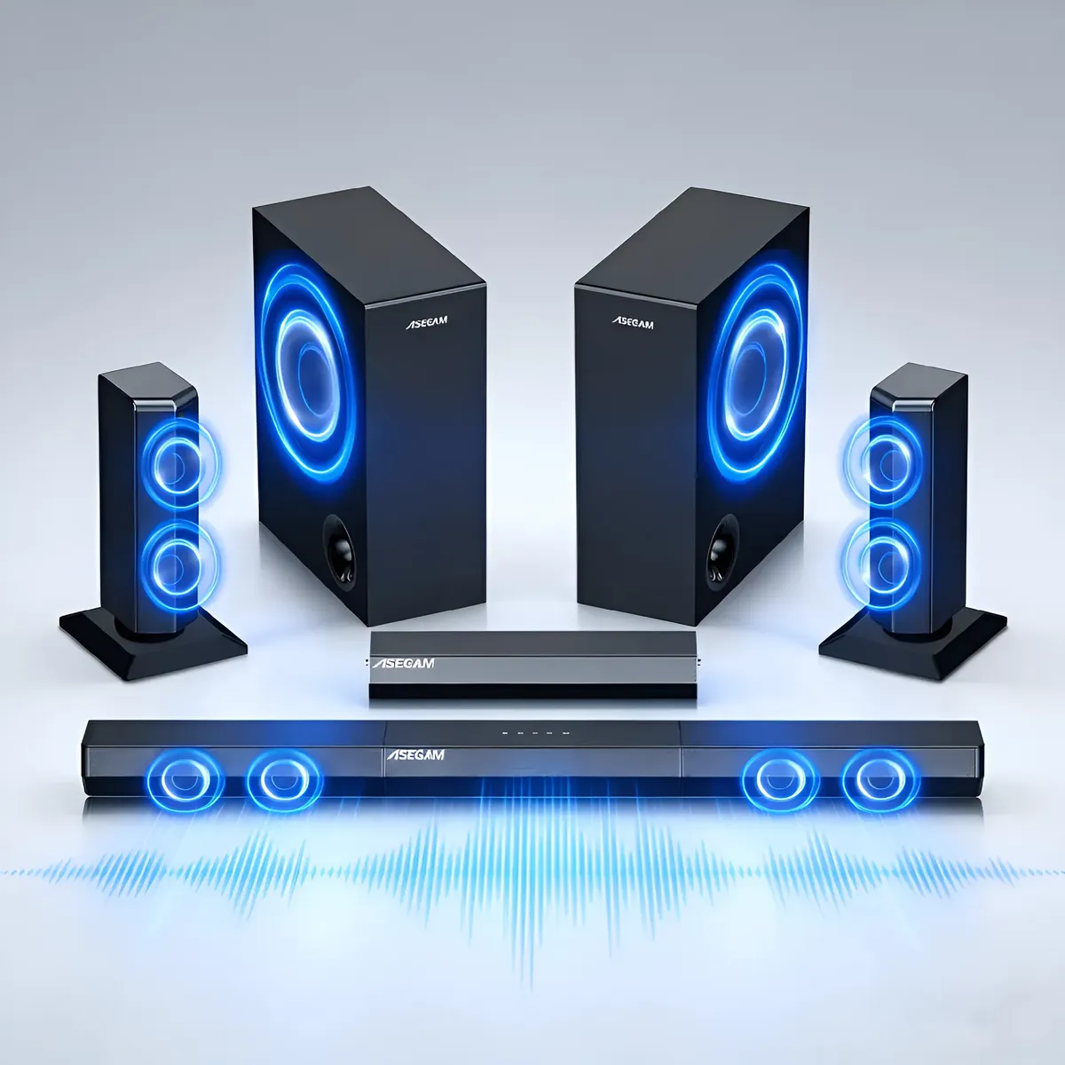 Barra De Sonido Home Theater 5.2 Canales 480w Bluetooth