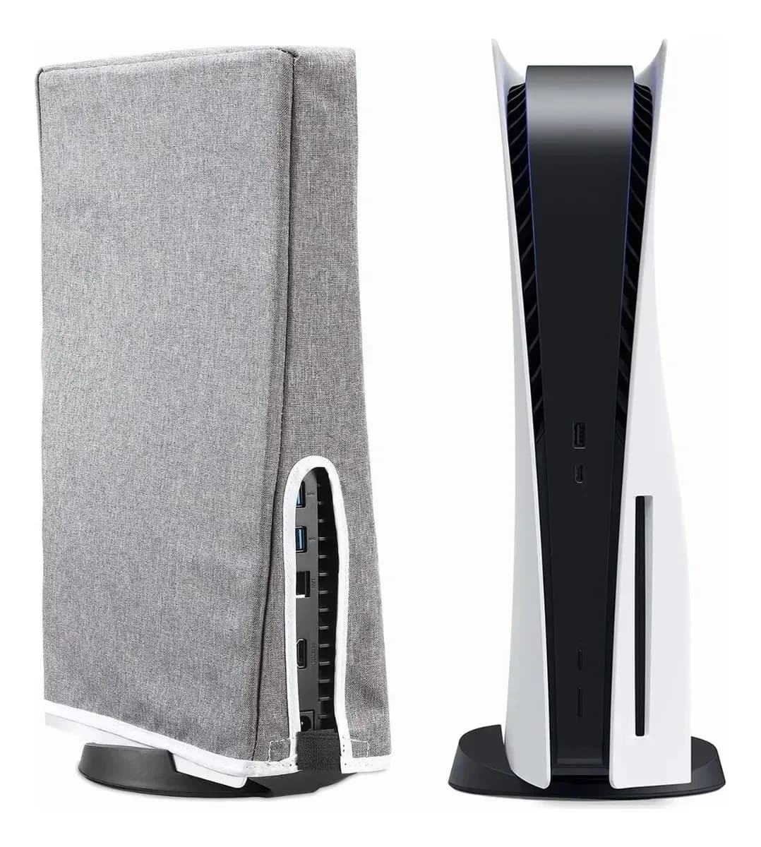 Cubre Polvo For Ps5, Antipowder cover for Ps5, Antiarañazos Guardapolvo Impermeable of Tela Oxford With Cable Connection Simplice of Cable, Durable Protector Colour, Gris, MOBARK