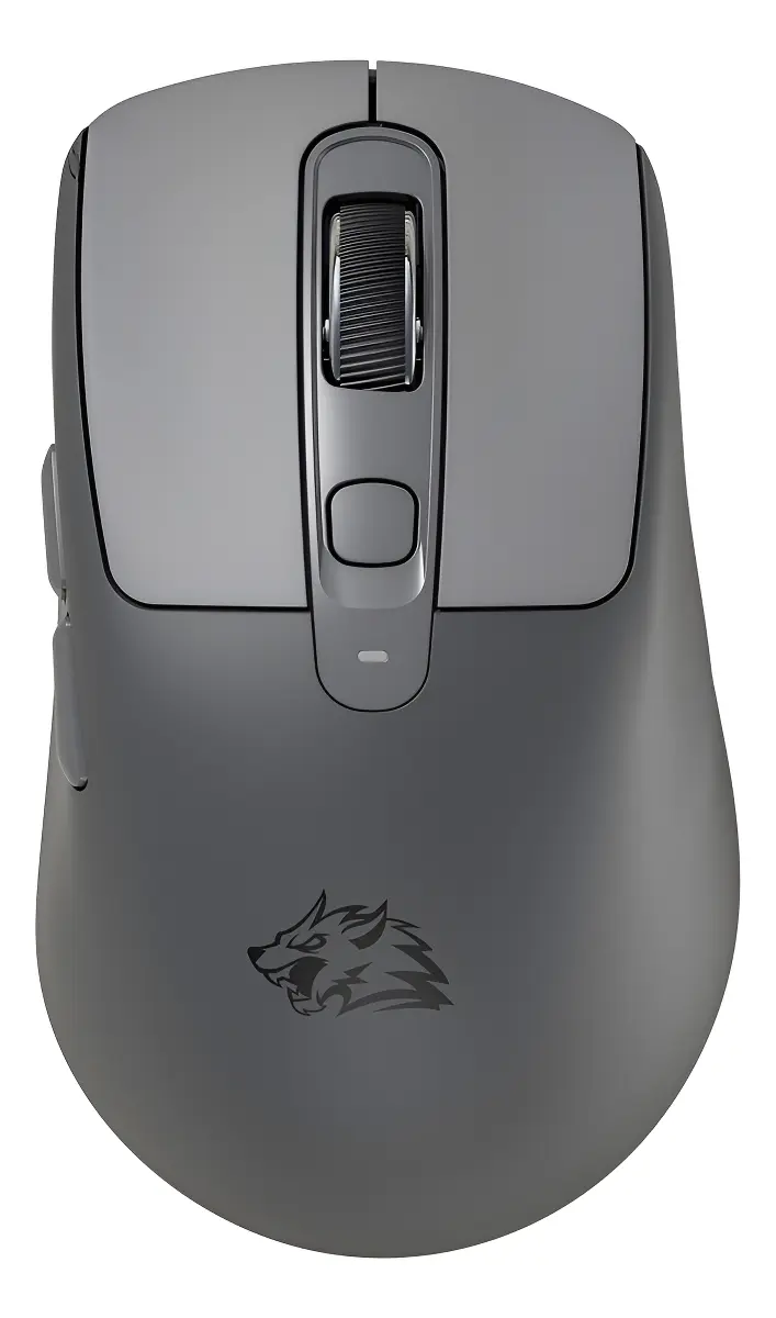 Free Wolf A3 Ratón Inalámbrico Bluetooth Office y Gaming, 400mAh Mouse Inalambrico Recargable, Mouse para Computadora, Silencioso Mouse Inalambrico, Color Gris oscuro