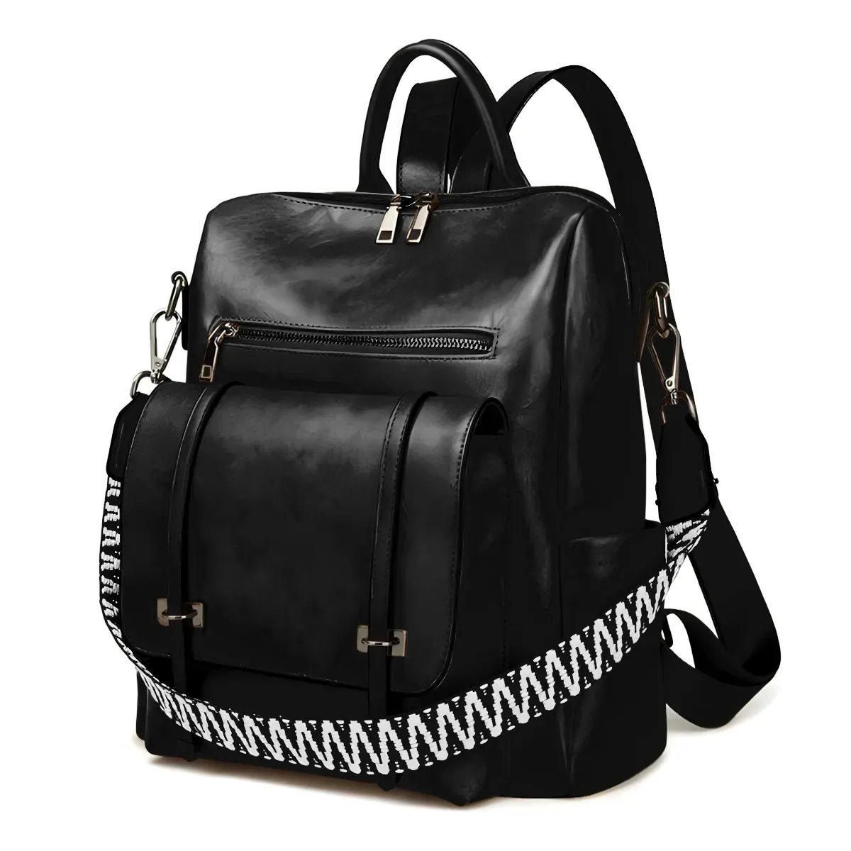 Mochila Urbana TYGJJ para Mujer de Cuero PU, Impermeable y Antirrobo, con Compartimento para Laptop de 14 Pulgadas