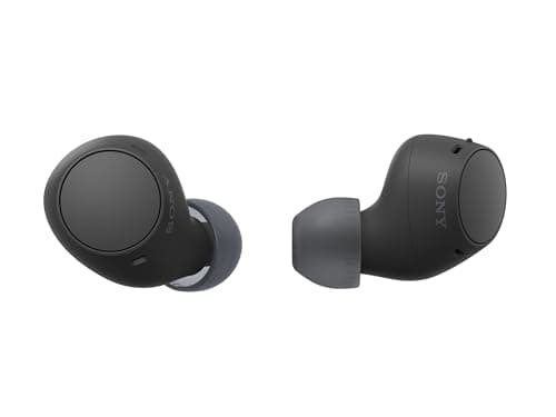 Sony WF-C510 Auriculares Bluetooth intrauditivos, hasta 22 Horas de batería, conexión multipunto, micrófono y Resistencia al Agua, Color Negro