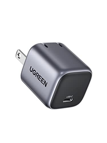 UGREEN Nexode 20W Mini Cargador USB C GAN Portátil, Carga Rápida PD