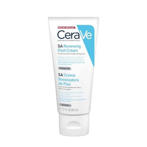 CeraVe Crema Renovadora e Hidratante de Pies con Ácido Salicílico para Piel Muy Seca y Áspera 88ml