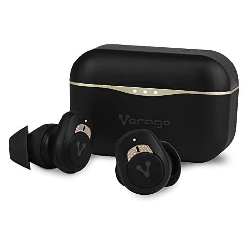 Vorago ESB-600-ANC Audífonos Inalambricos Bluetooth 5.0 Cancelación Activa de Ruido Resistencia al Sudor USB C TWS IPX5 Ligeros Touch 21 Hrs de Musica