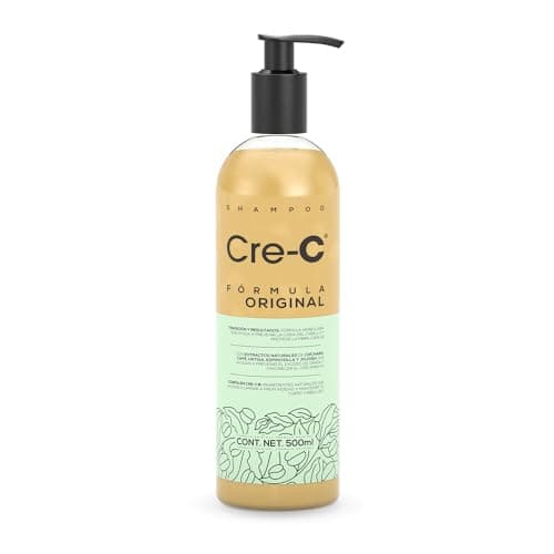 Cre-c Shampoo Anticaida Formula Original de 500 ml con Ingredientes Naturales Cabello Resistente Estimula el Cuero Cabelludo Promoviendo la Circulacion Sanguinea y Fortaleciendo los Foliculos Pilosos