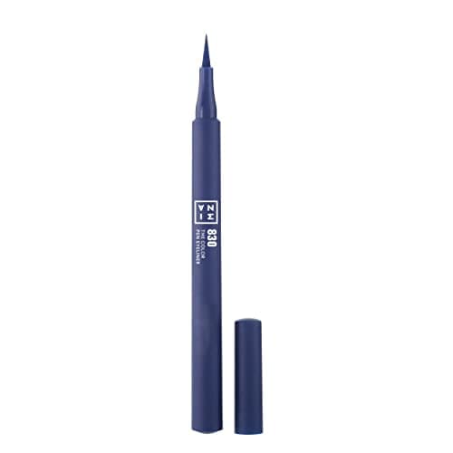 3INA MAQUILLAJE I Delineador de Ojos I Cruelty Free I Vegano I The Color Pen Eyeliner I White I Punta Super Precisa I 14 Horas de Duración I 1ml I 830-Navy blue