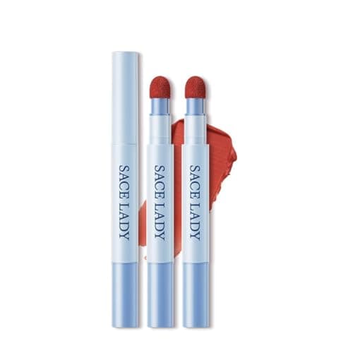 SACE LADY Labial Mate y Rubor en Crema Multiusos para Mejillas y Labios,Textura Sedosa y Fácil de Difuminar,Color Intenso y Natural,Larga Duración,V04 Coral Nublado