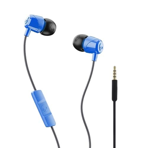 Skullcandy Audífonos Jib In-Ear, Micrófono, Compatibles con Dispositivos Bluetooth y Computadoras, Azul