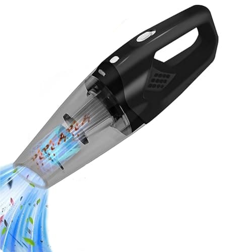LETTURE Aspiradora de Mano sin Cable Potente, Aspirador de Coche de 120W con Filtro Lavable, Aspiradora Recargable Portátil Seco y Húmedo USB Carga Rapida para Oficina, Sofas, Pelos Mascotas (B)